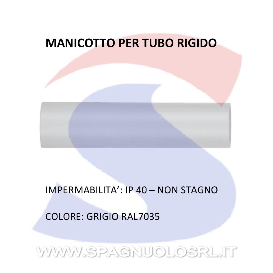 Manicotto RK IP40 Ø 16mm halogen free Grigio RAL7035 - GEWISS DX40016