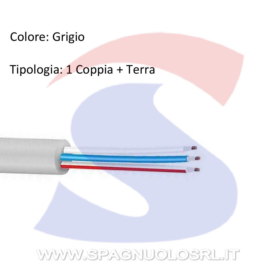 Cavo telefonico 1 coppia da 0,60 mm² + Terra - MESSI & PAOLONI T1CT