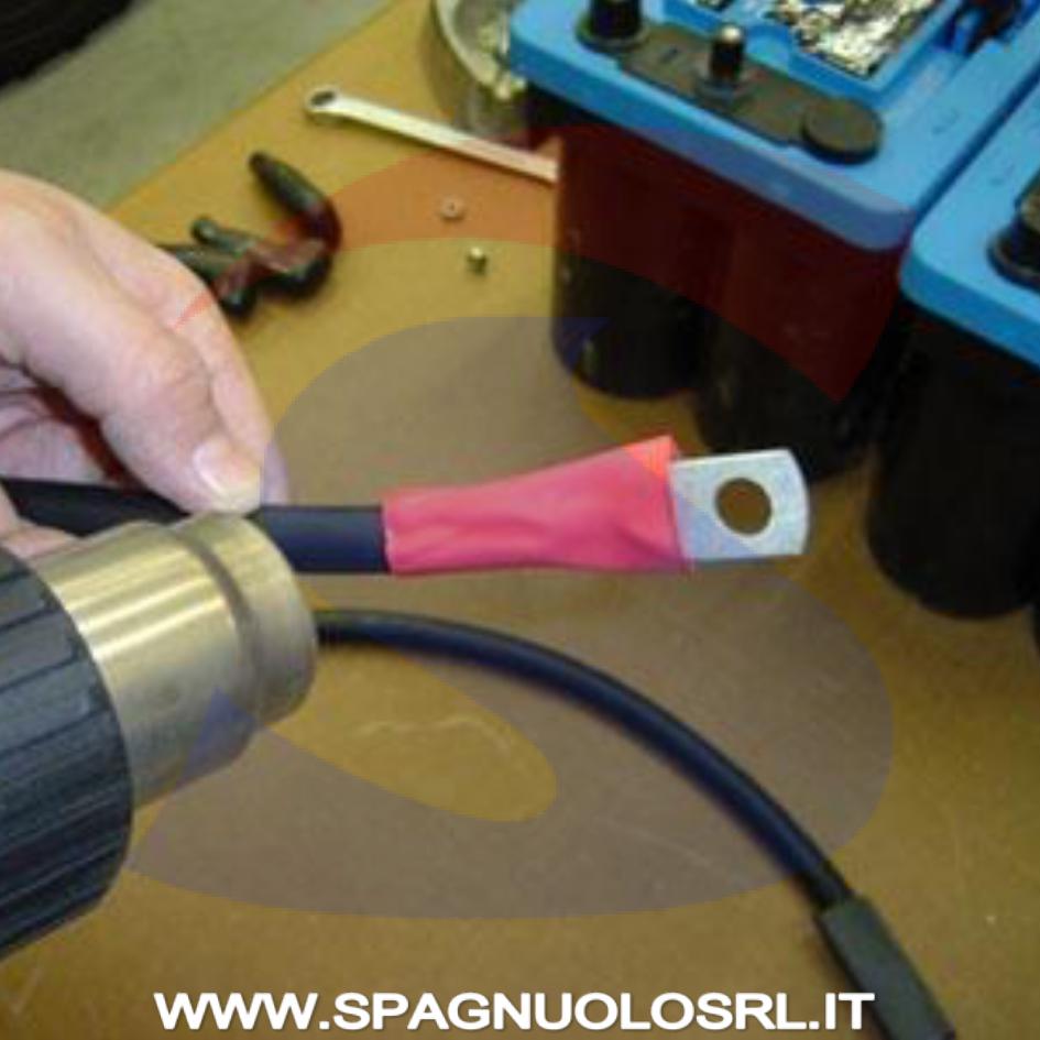 Guaina termorestringente Ø 12,7 mm in poliolefina Nera - BMM SNB127