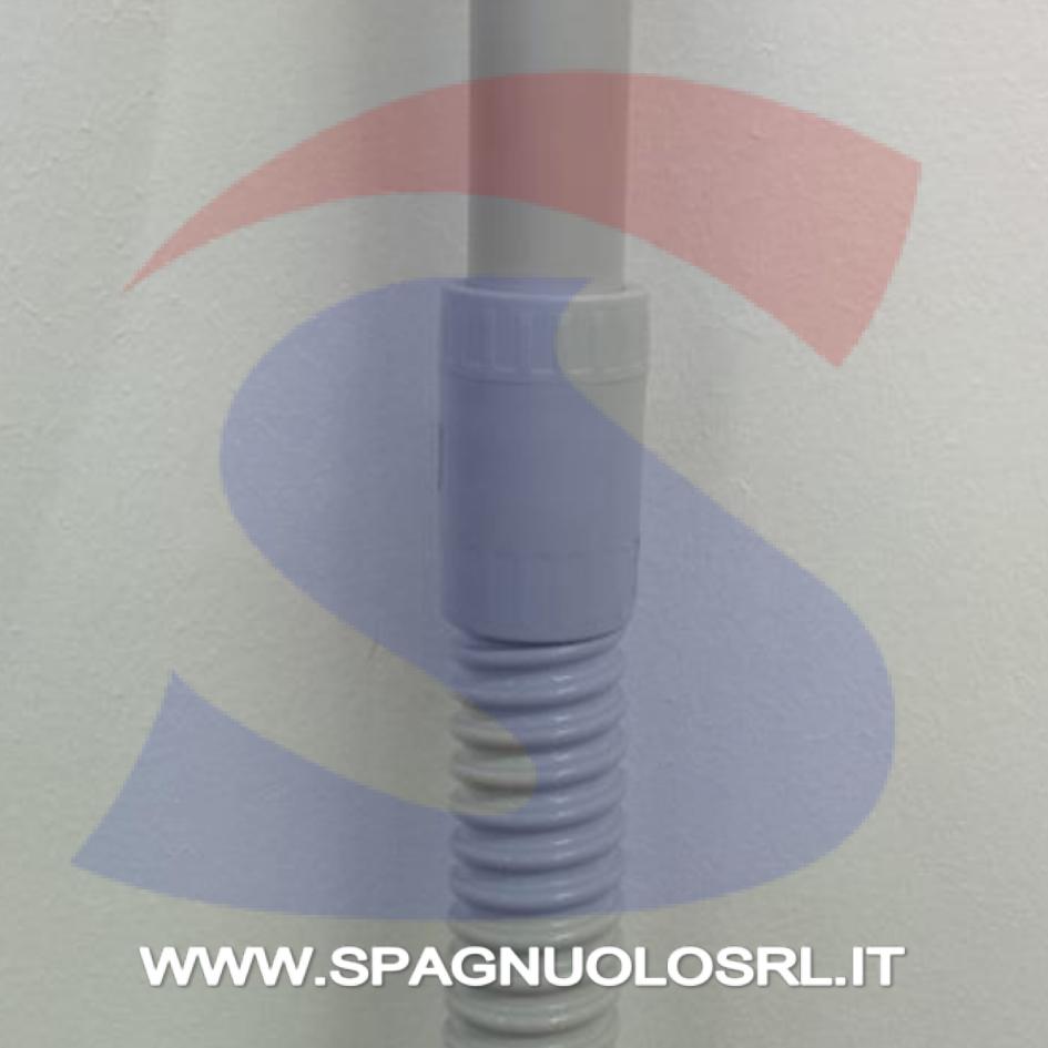 Raccordo Tubo-Guaina pari misura IP65 Ø 32mm Grigio RAL7035 - MASTER RTG2032