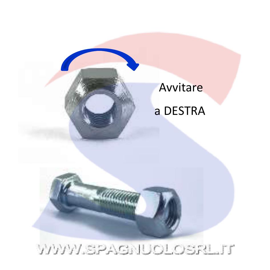 Dado Esagonale Autobloccante Lock Zincato Passo Grosso M16 - VITI AUTZNMAM16LOCK