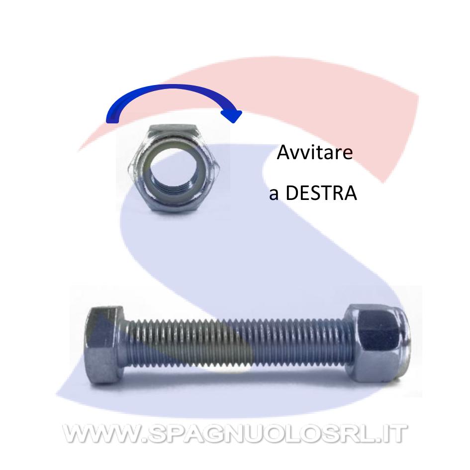 Dado Esagonale Autobloccante Alto Zincato Passo Grosso M22 - VITI AUTZNMAM22