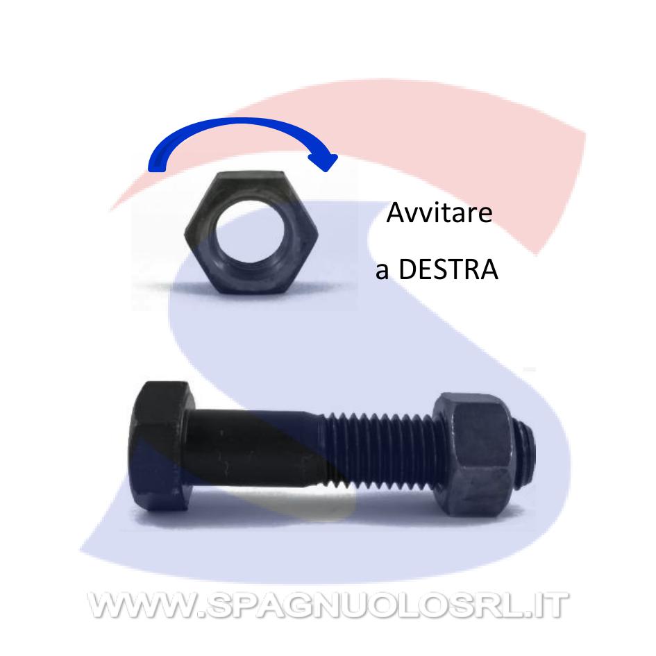 Dado Esagonale Medio Brunita Passo Fine M30 - VITI DADMBM30