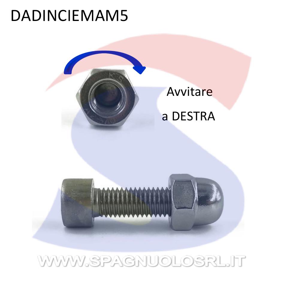 Dado Esagonale Cieco Inox M5 - VITI DADINCIEMAM5