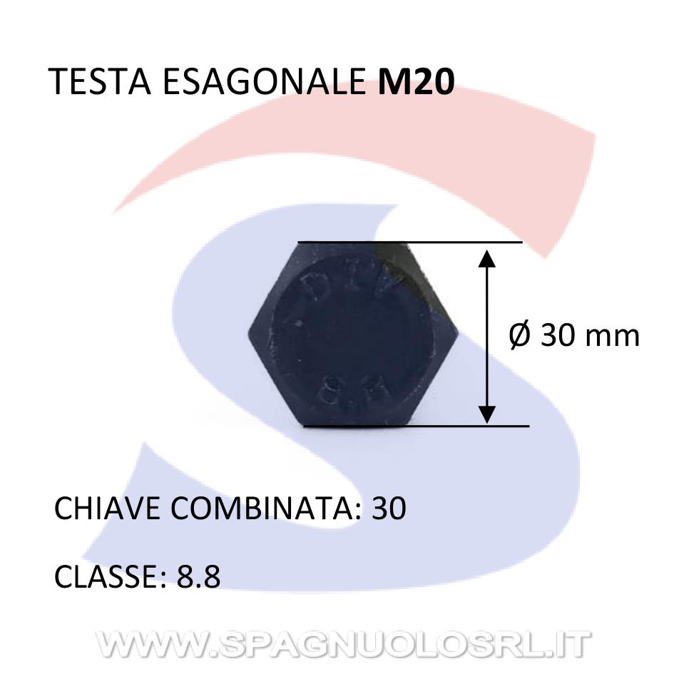 Vite TE 8.8 Parzialmente Filettata Brunita 20X1,5X100 mm - VITI VITTEMBM20X100