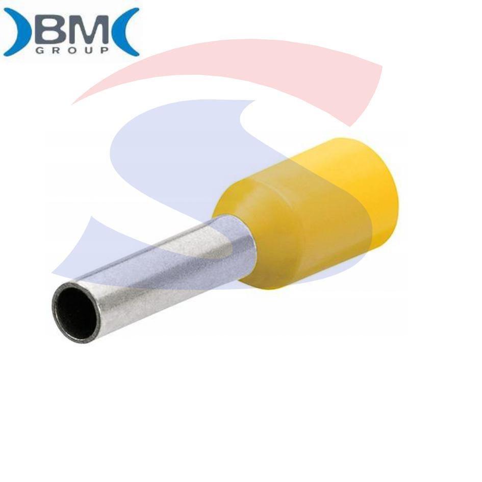 Puntalino a bussola preisolato Giallo per cavi da 1 mm² - BMM 00503