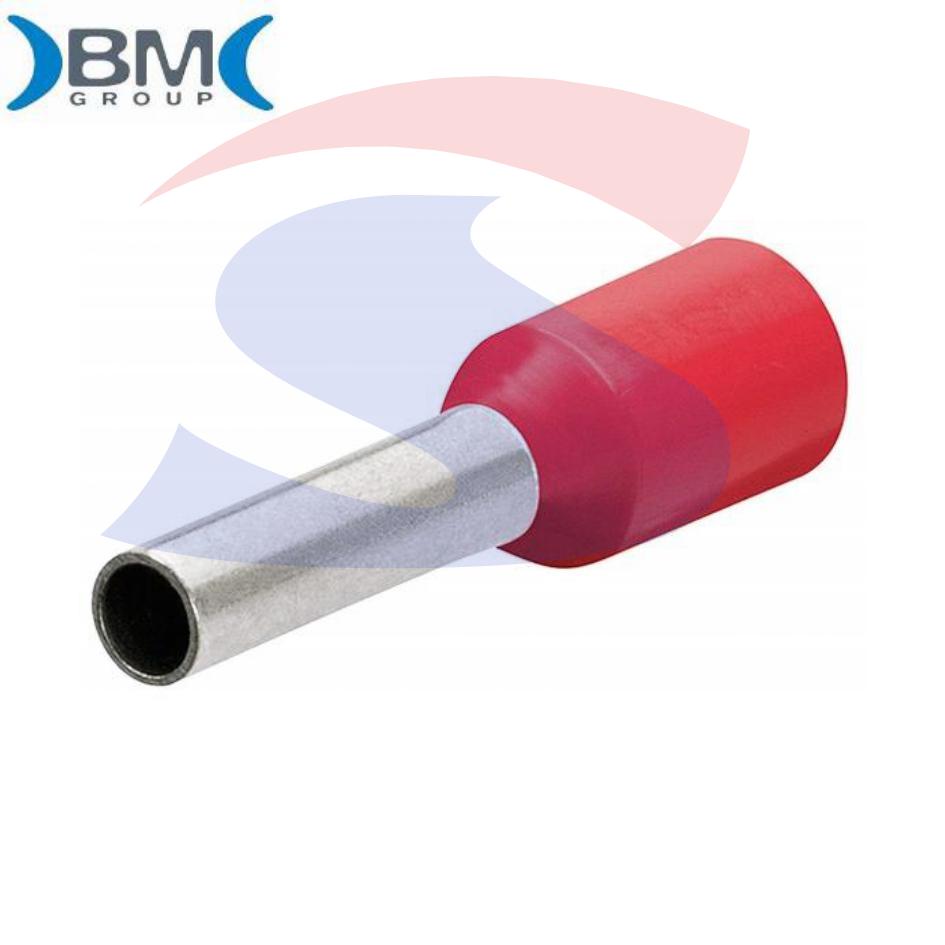 Puntalino a bussola preisolato Rosso per cavi da 1,5 mm² - BMM 00504