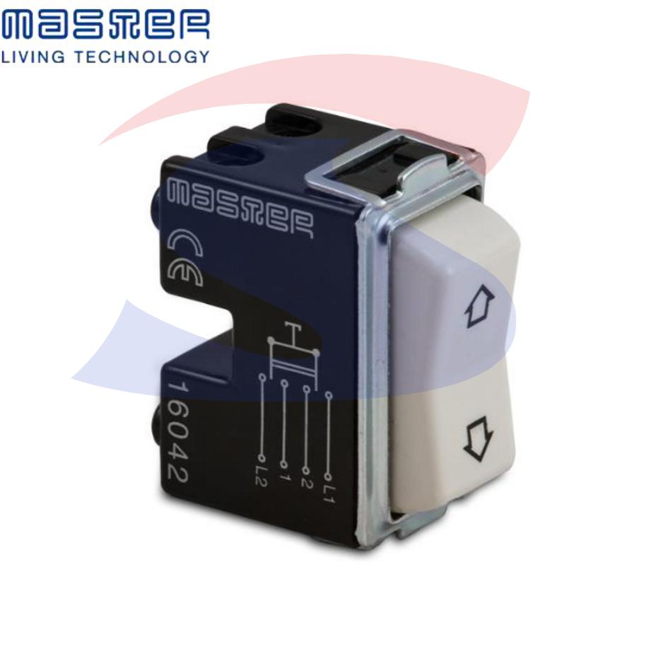 Doppio pulsante con frecce da 10 A serie "16000", Bianco - MASTER 16042
