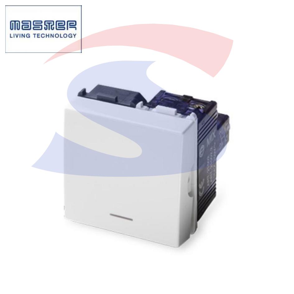 Pulsante serie "MIX" 1P NA 16A 250V, Bianco da 2 moduli - MASTER 21005.2