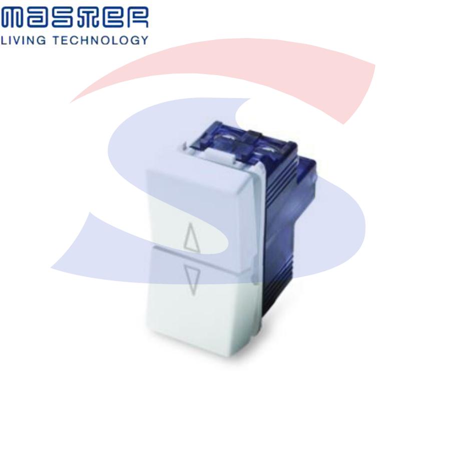 Doppio pulsante interbloccato da 16 A serie "Mix", Bianco - MASTER 21020