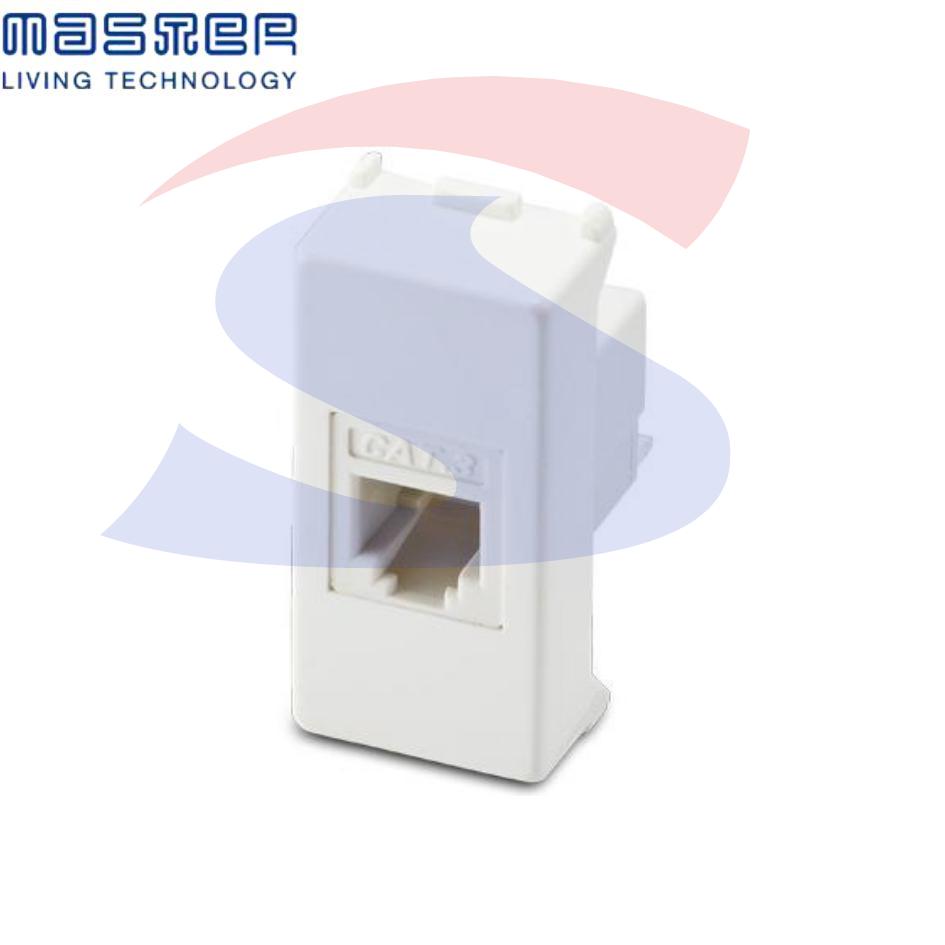 Presa telefonica Master RJ11 serie "Mix", Bianco - MASTER 21215