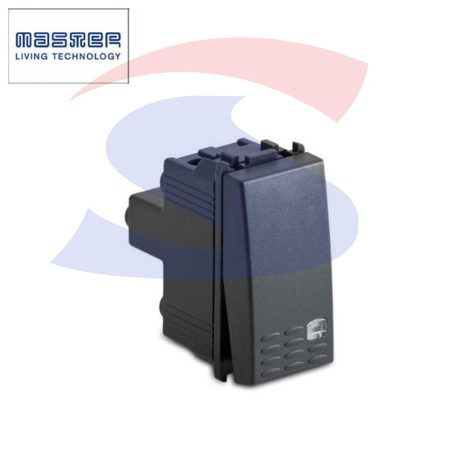 Pulsante serie "MODO" 1P NA 16A 250V, Grigio - MASTER 31015