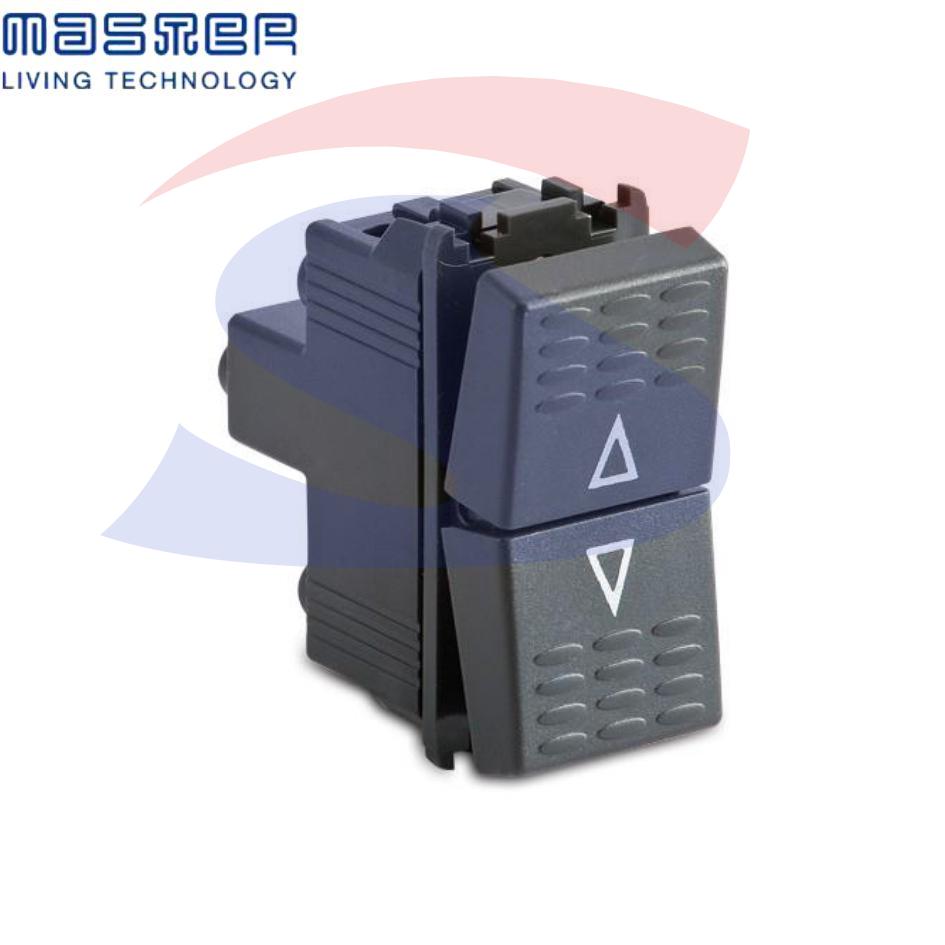 Doppio pulsante interbloccato da 16 A serie "Modo", Grigio - MASTER 31020