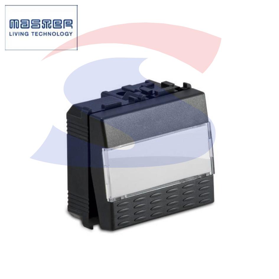 Pulsante serie portanome "MODO" 1P NA 16A 250V, Grigio - MASTER 31040