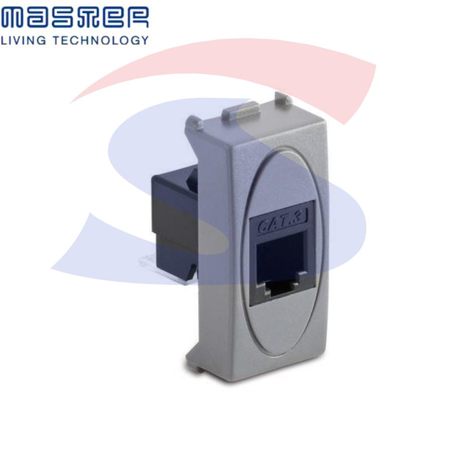 Presa telefonica Master RJ11 serie "Modo Steel", Steel - MASTER 33215