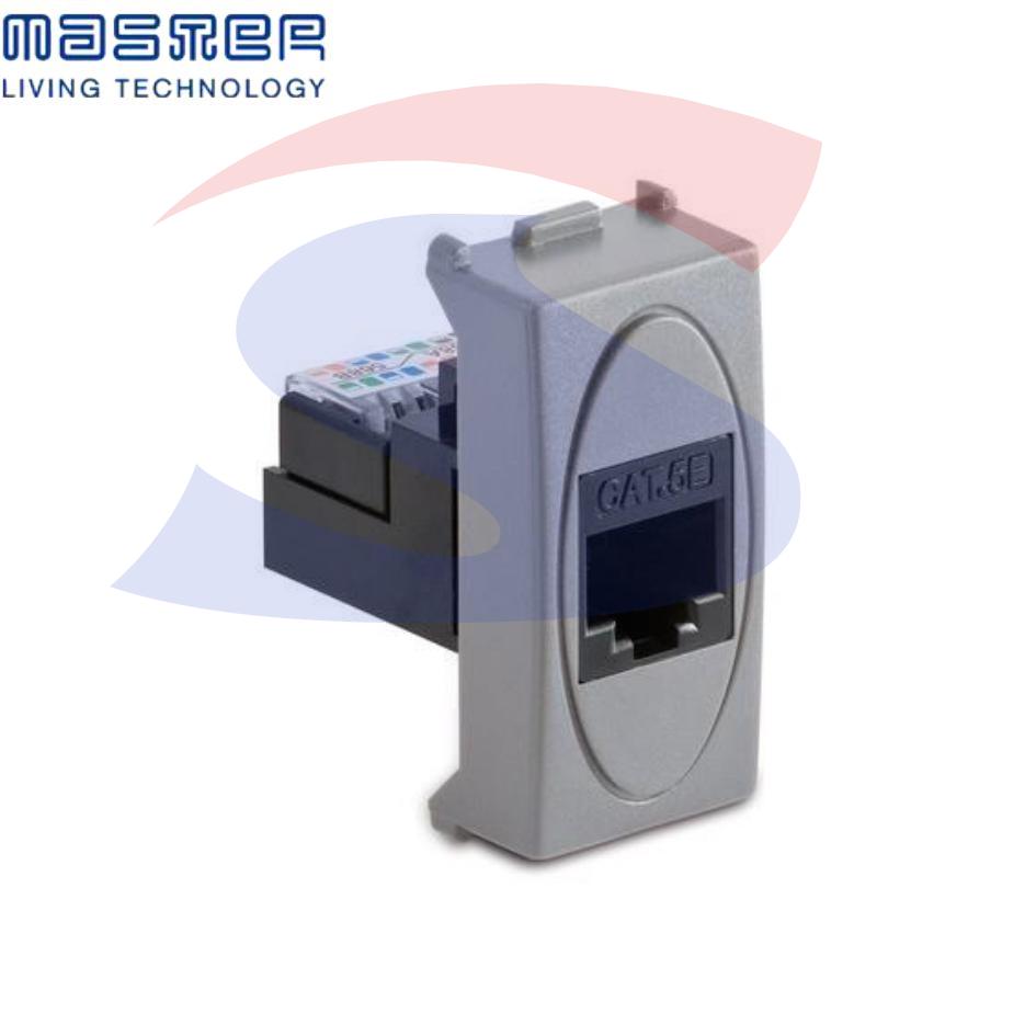 Presa dati Master RJ45 categoria 5E serie "Modo Steel" - MASTER 33218