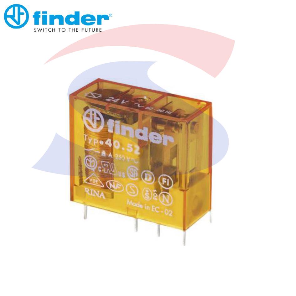 Mini Relè serie 40 a circuito stampato 1 contatto, 16 A. - FINDER 406180120000