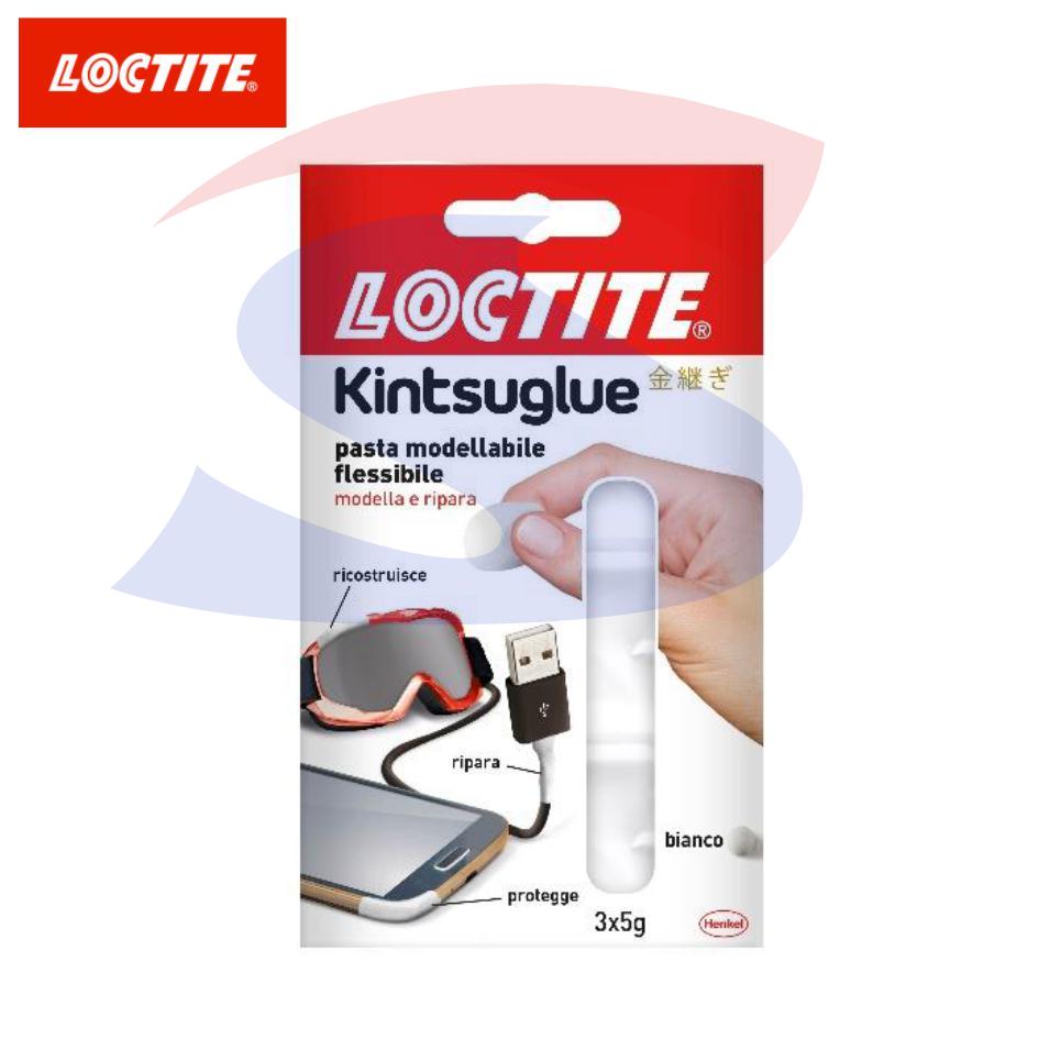 Adesivo in pasta "Kintsuglue" di Loctite, Bianco 3 x 5 gr - LOCTITE 47701B