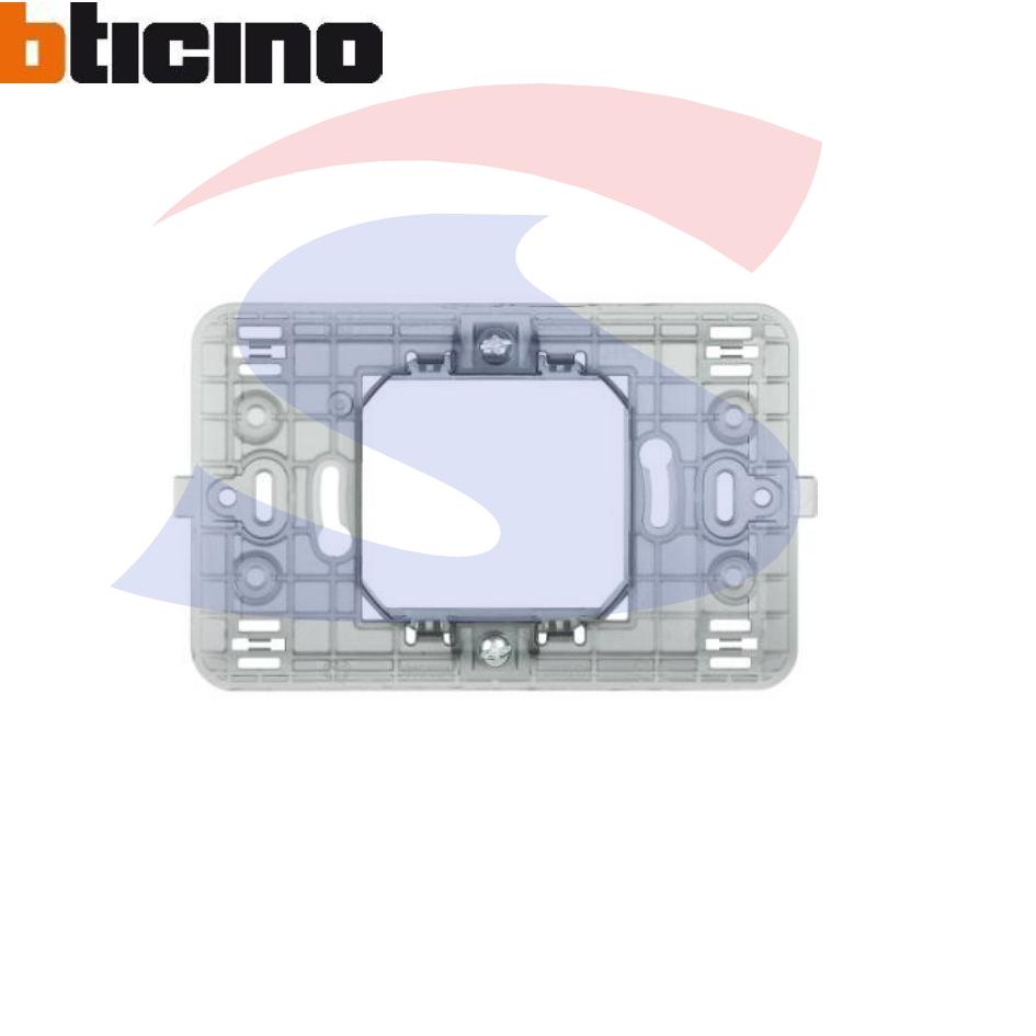 Supporto 2 moduli centrali con graffette serie "Matix" - BTICINO 500S/23A
