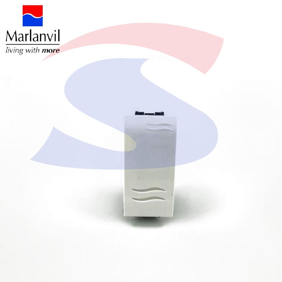 Deviatore serie "AQUA" da 16 A, 250 V Bianco - MARLANVIL 7601.6