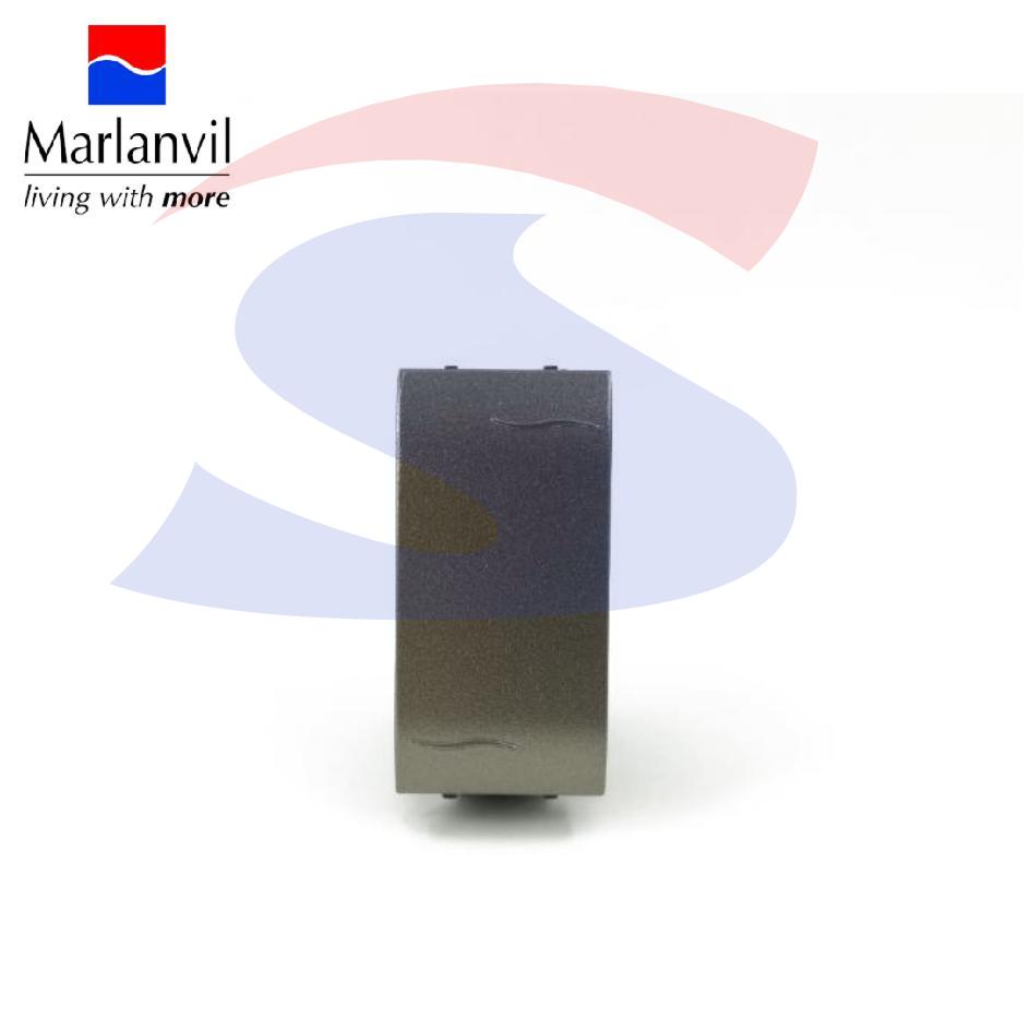 Invertitore serie "ONDA +" 10 A, 250 V titanio metallizzato - MARLANVIL 7703.7.H