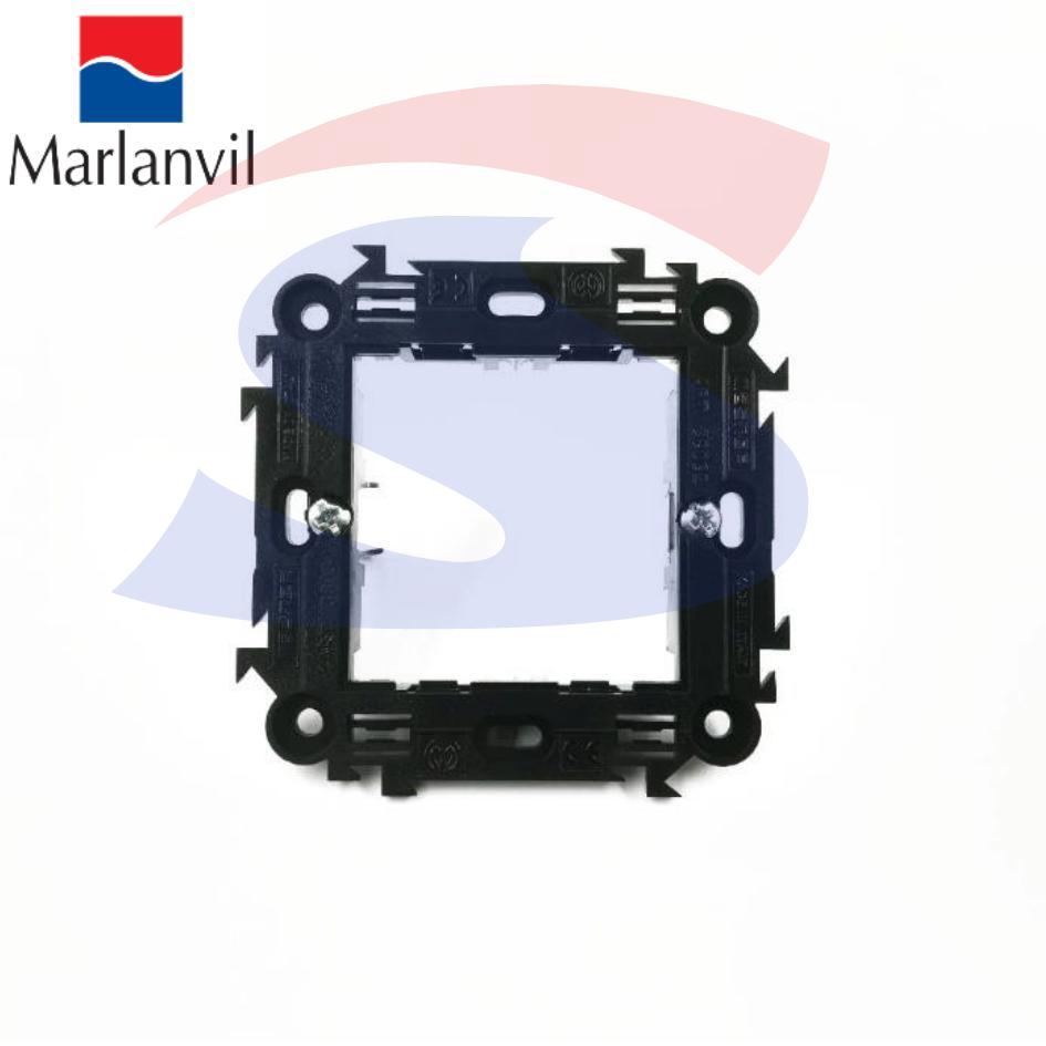 Supporto Marlanvil 2 moduli con graffette serie Onda, Grigio - MARLANVIL 7722
