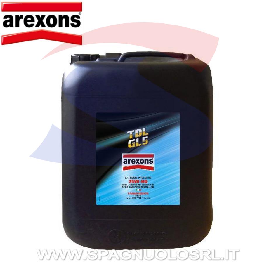 Olio Tdl 75W-90 GL5 per cambi e trasmissioni meccaniche 20Lt - AREXONS 92121