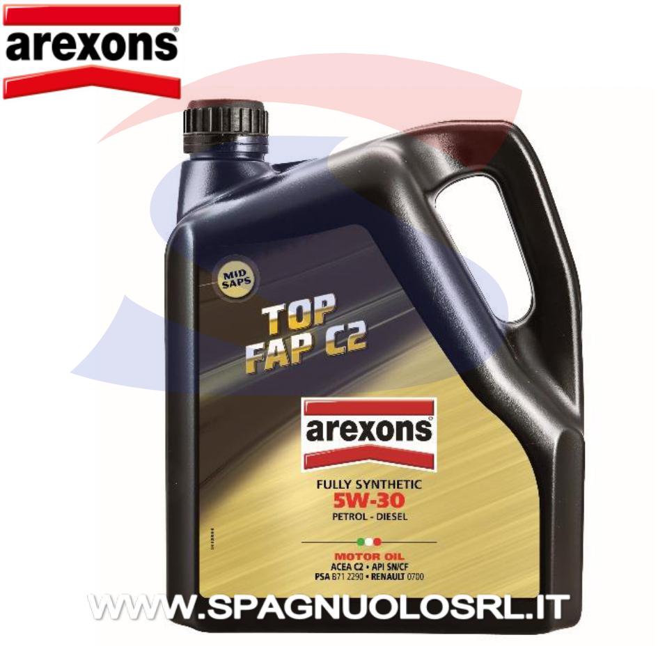 Olio TOP FAP C2 5W/30 da 4 Lt per motori Benzina e Diesel - AREXONS 93761