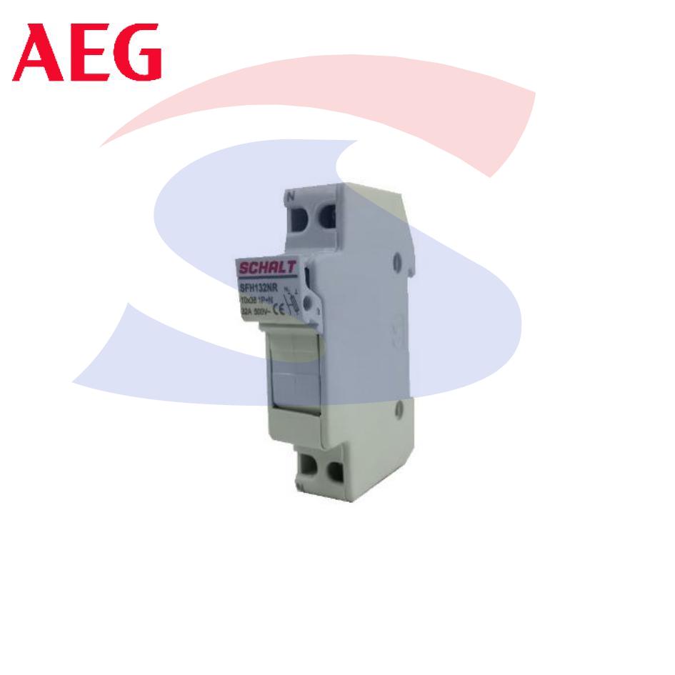 Portafusibile sezionabile 1P+N 32 A 500V, 1 modulo - AEG SFH132NR