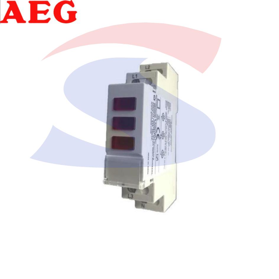 Lampada di presenza tensione 3 led rossi 3P+N 230 V - AEG SVL3R