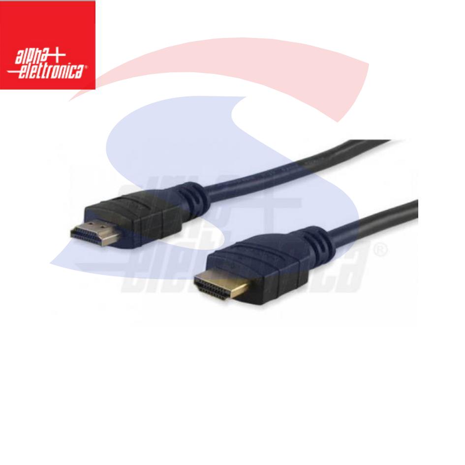 Cavo HDMI con connettore 19 poli dritto e cavo lungo 5 m - ALPHA ELETTRONICA 93-591/5B