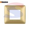 Placca quadrata 2 posti colore Gold serie Matix - BTICINO AM4802MGL