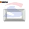 Placca rettangolare 4 posti colore Bianco calce serie Matix - BTICINO AM4804TBC