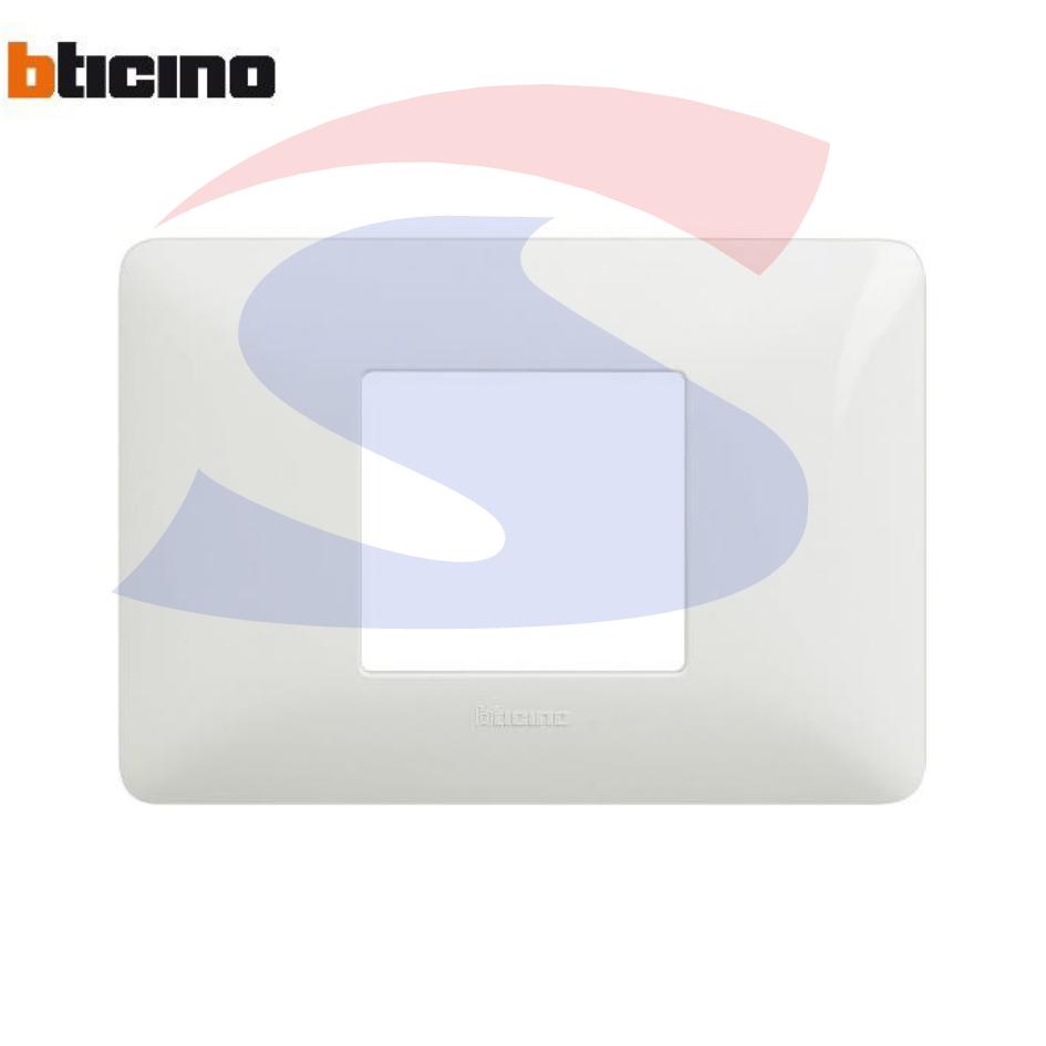 Placca rettangolare 2 posti colore Bianco serie Matix - BTICINO AM4819BBN