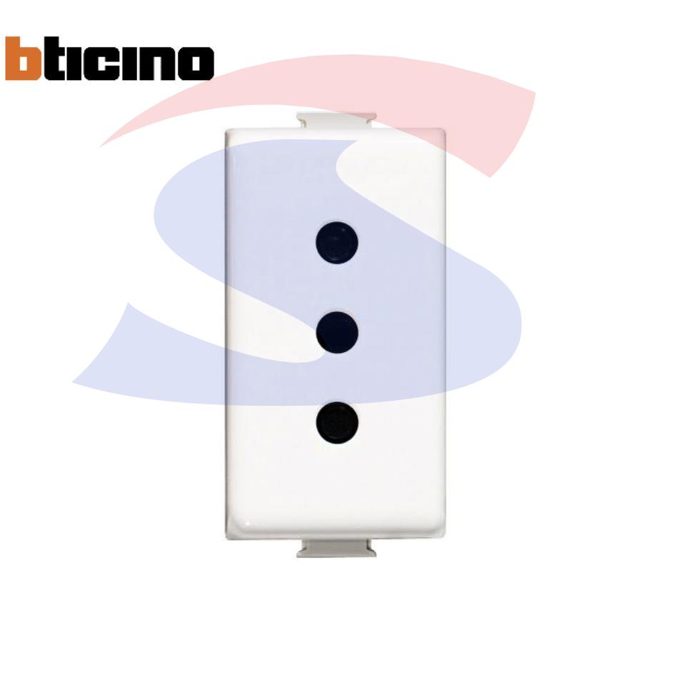 Presa standard Italia 2P + T da 10 A serie "Matix", Bianco - BTICINO AM5113