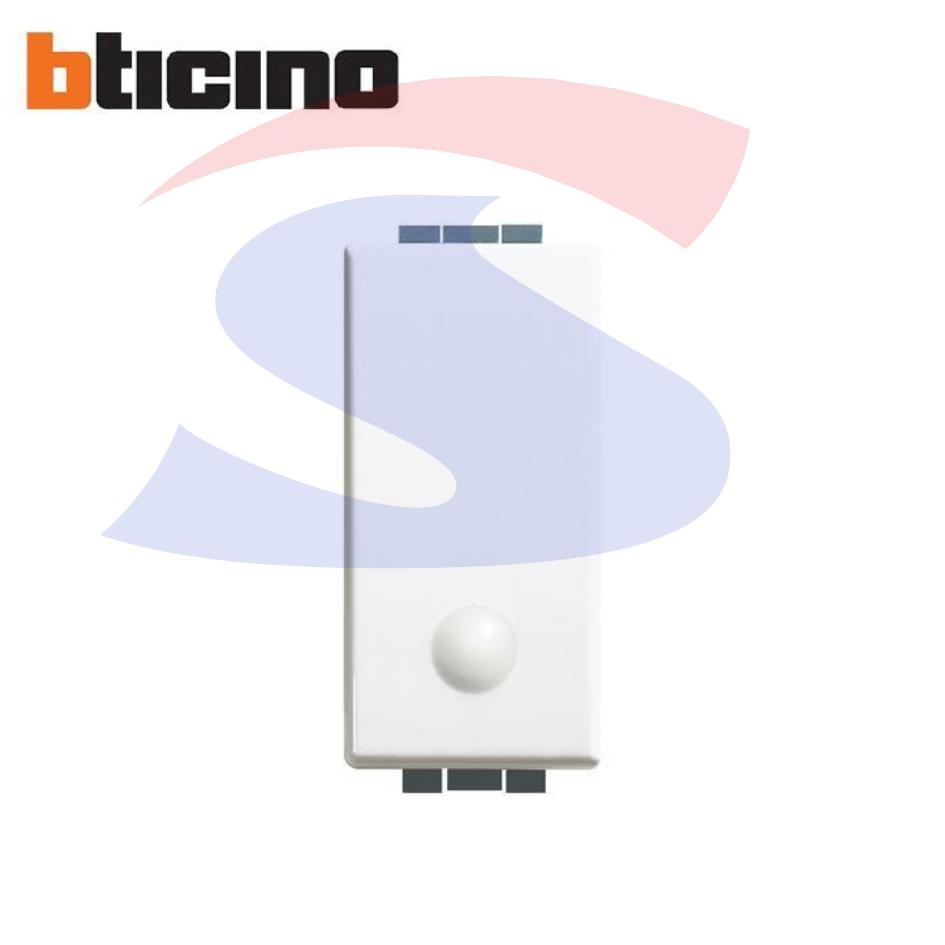 Pulsante serie "LUNA" 1P NO 10A 250V, Bianco - BTICINO C4005L