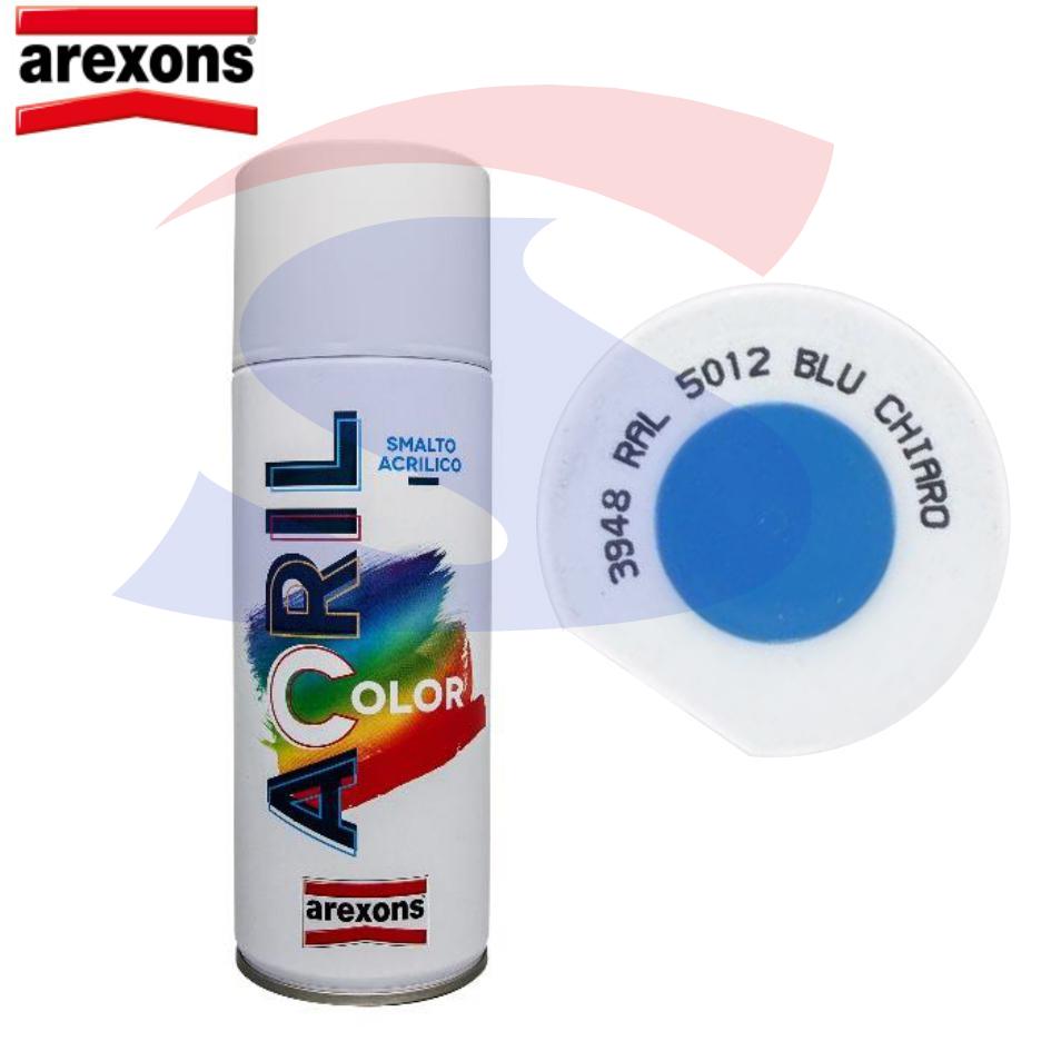 Vernice Acricolor Arexons colore Blu chiaro RAL 5012 400 ml - AREXONS 3948