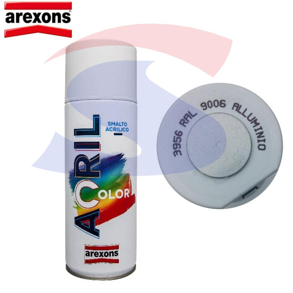Vernice Acricolor Arexons color Alluminio RAL 9006 400 ml - AREXONS 3956