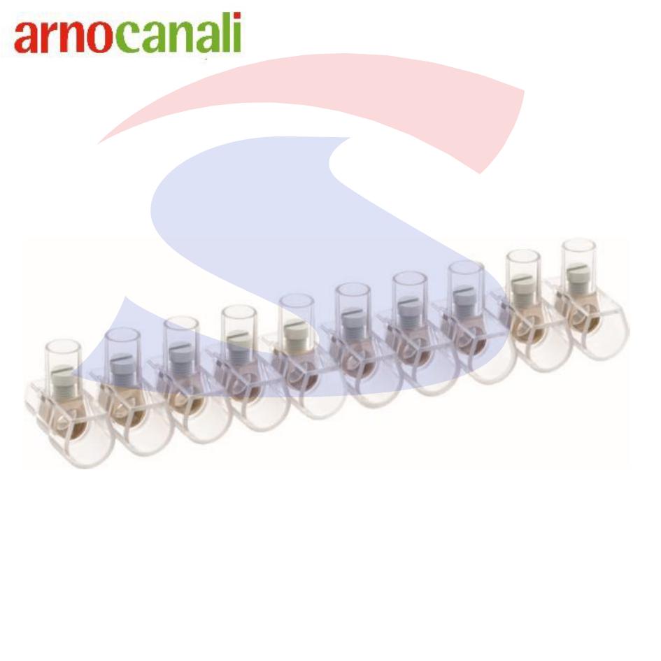 Morsetto unipolare 2 fori per 2 conduttori da 6 mm² - ARNOCANALI B42