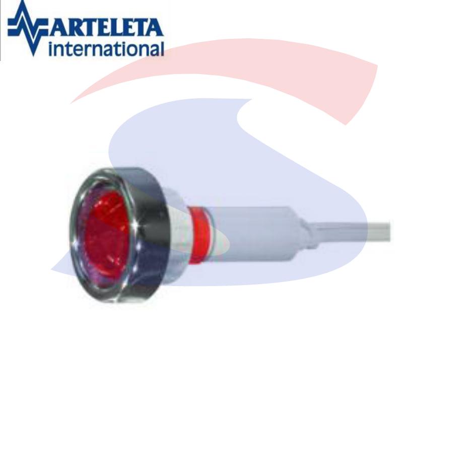 Spia rossa da pannello con tensione da 12 V - ARTELETA 223312RS