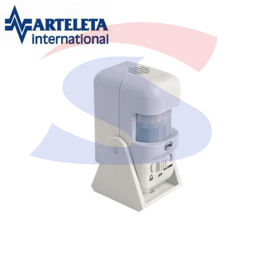 Rilevatore di presenza ad infrarossi con suoneria, IP20 - ARTELETA 58600