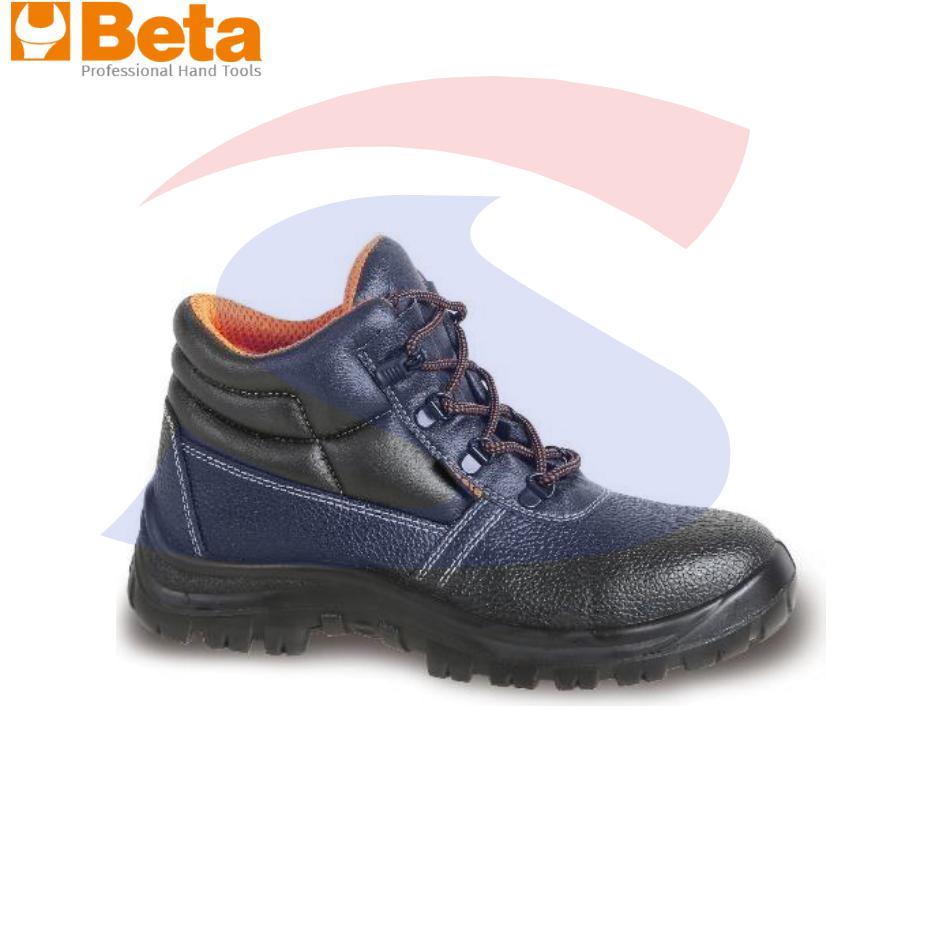 Scarpe alte in pelle stampata idrorepellente S3 N. 42, Nero - BETA 072430342