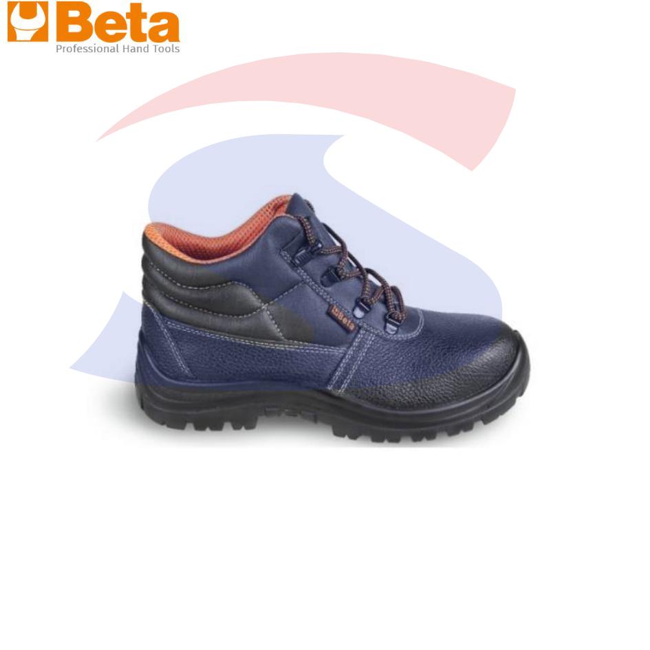 Scarpe alte in pelle stampata idrorepellente S3 N. 41, Nero - BETA 072431341