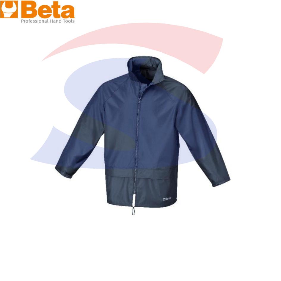 Giacca impermeabile con cappuccio a scomparsa Taglia M, Blu - BETA 079780002
