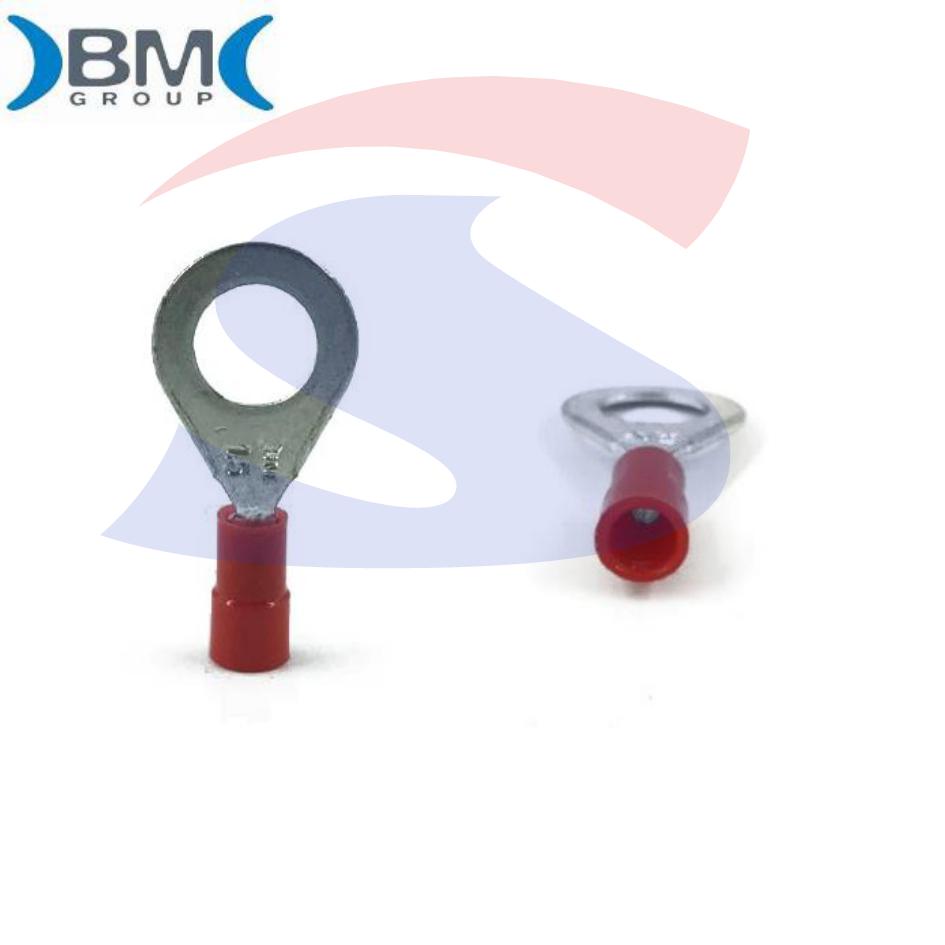 Capocorda ad occhiello preisolato Rosso Ø foro di 4,30 mm - BMM 00119