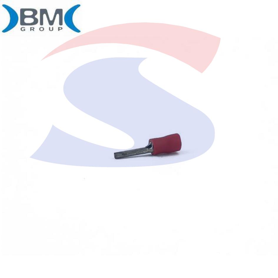 Puntalino rotondo chiuso preisolato Rosso 1,5 mm² - BMM 00150