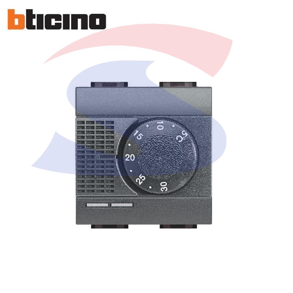Termostato 2 moduli serie "Livinglight", Antracite - BTICINO L4441
