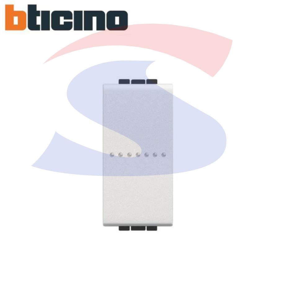 Deviatore assiale serie "LIVING LIGHT" 10 A, 250 V Bianco - BTICINO N4053N