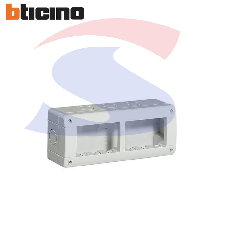 Cassetta portafrutti da esterno 138x76x55 mm 6 posti - BTICINO 24406