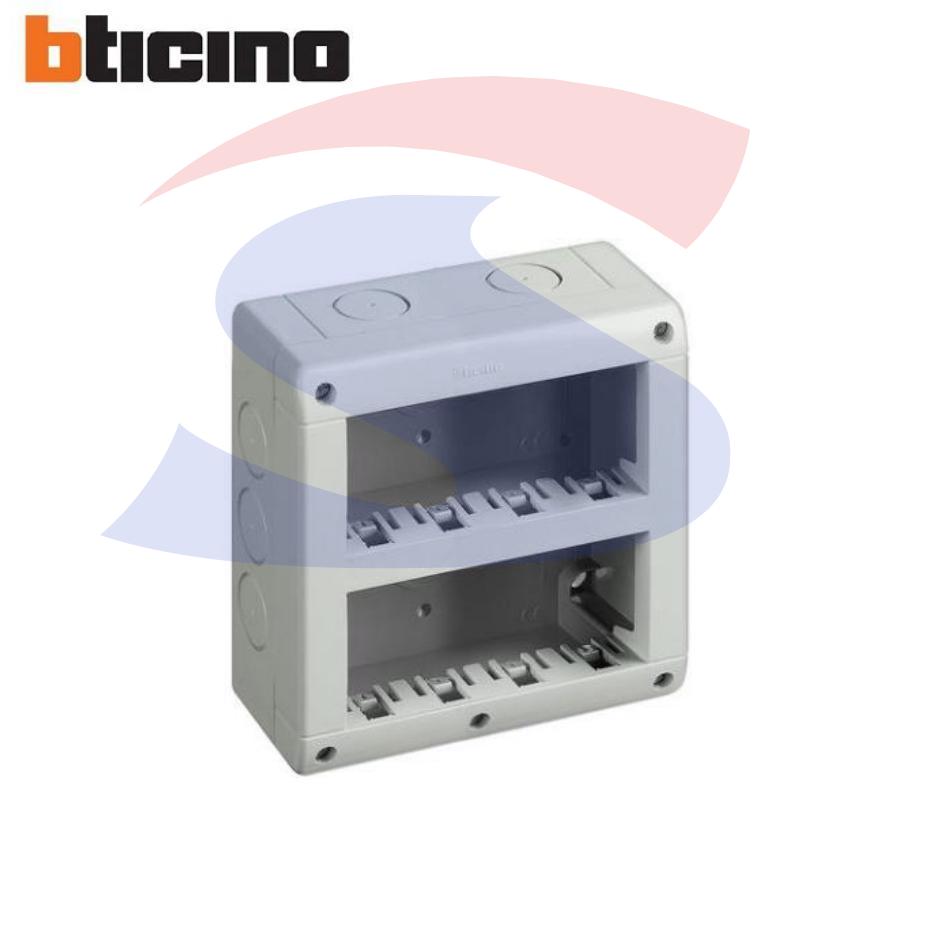 Cassetta portafrutti da esterno 132x162x55 mm 8 posti - BTICINO 25408V